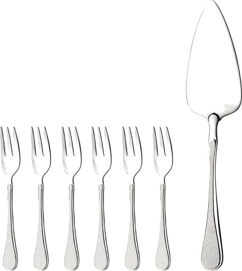 Hardanger Bestikk Carina kakesett 7 deler rustfritt stål Hardanger Bestikk Carina kakesett 7 deler rustfritt stål
