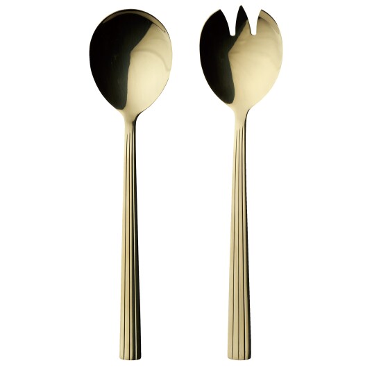 RAW Cutlery 2 pcs saladset giftbox Champagne gold 14634 RAW Cutlery 2 pcs saladset giftbox Champagne gold 14634
