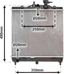 VAN WEZEL 83002063 Radiator motorkjøling VAN WEZEL 83002063 Radiator motorkjøling