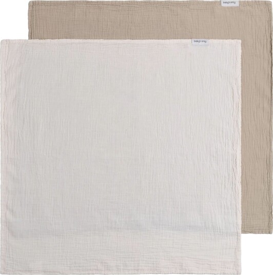 Baby's Only 65x65 Musselinteppe 2-Pakk Tender Beige Baby's Only 65x65 Musselinteppe 2-Pakk Tender Beige