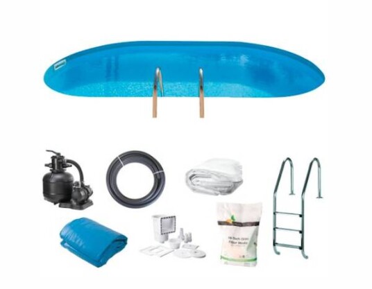 Swim & Fun nedgravd basseng oval 600 x 320 x 150 cm KPEOV6059