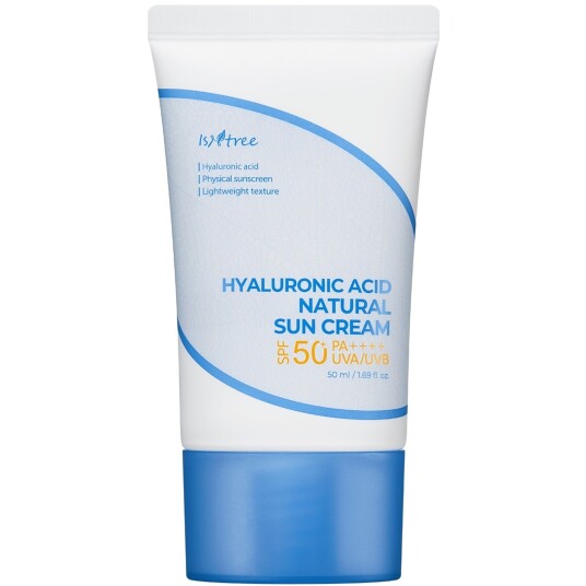 Isntree Hyaluronic Acid Solkrem SPF50 med Ceramider og Niacinamid 50 ml