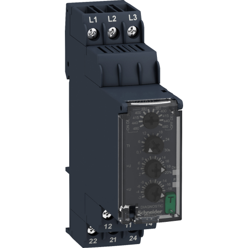 Schneider Electric Zelio control relay for 3-phase detection of voltage and pha (3606480792199)