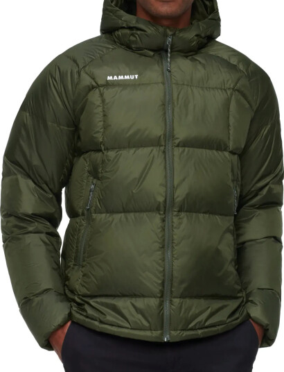 Mammut Glacier Glow In Hooded Jacket Men - Khaki green - L Mammut Glacier Glow In Hooded Jacket Men - Khaki green - L