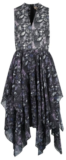 Coven United Middellang kjole Skeleton Dress XS til XL Damer flerfarget