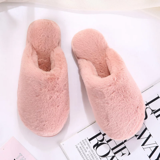 Engrospris Fluffy Tøfler Vintage Rosa 221467
