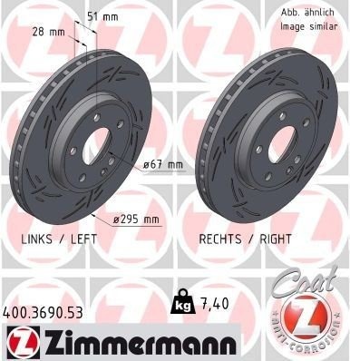 ZIMMERMANN 400.3690.53 Bremseskive