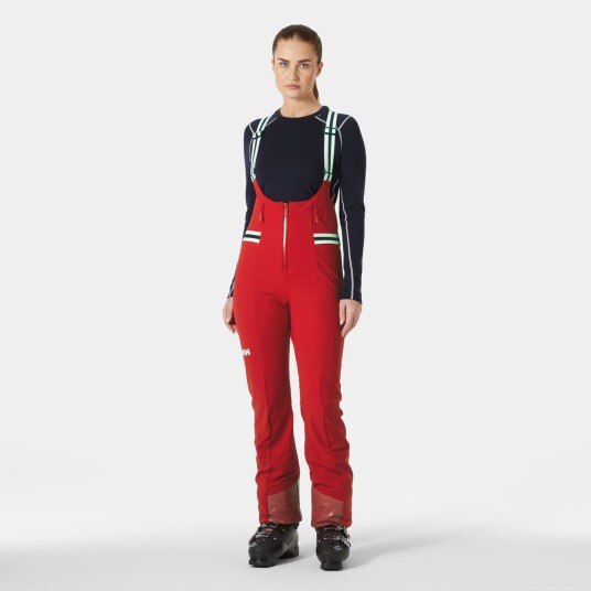 Helly Hansen Avanti Softshell Skibukse Med Seler Dame Rød L