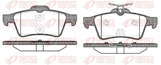 Bremseklosser REMSA 0842.40 Bremseklosser REMSA 0842.40