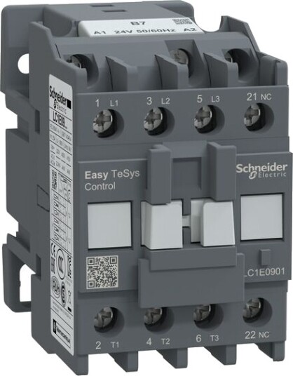 Schneider Electric Kontaktor Easy TeSys LC1E0901B7 9A 1NC 24V AC