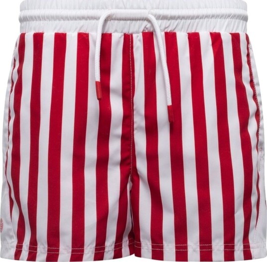 Danmark Badeshorts Retro Rød/Hvit Barn Hummel størrelse 152 cm
