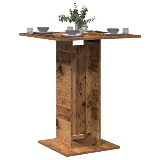  Bistrobord gammelt tre 60x60x75 cm konstruert tre 8721158435477