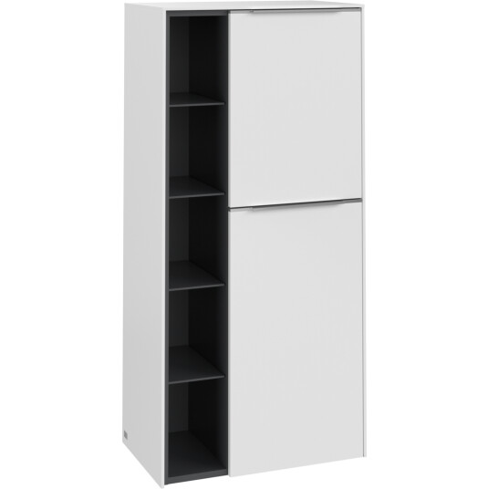 VILLEROY & BOCH SUBWAY 3.0 SIDESKAP 57X120 HØYRE PURE WHITE HÅNDTAK I KROM
