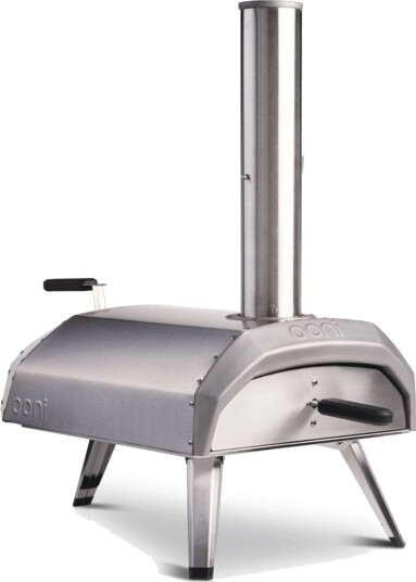 Ooni Karu 12 Multi-Fuel Pizzaovn med Gass og Trekull - Rustfritt Stål, 500°C Maks Temperatur