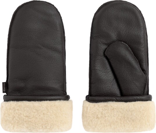 Lun Wear skinnvotter med ull dame brun 1 par