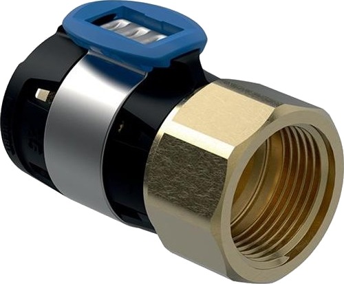 Geberit Flowfit Overgang 16mm x 1/2" Blyfri Silisiumbronse