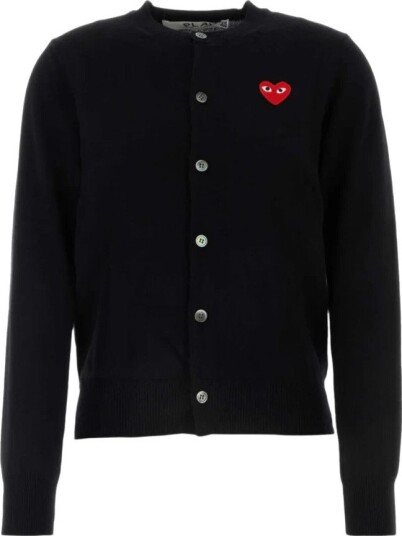 Comme des Garçons Play Dame Strikkevarer Svart XS,