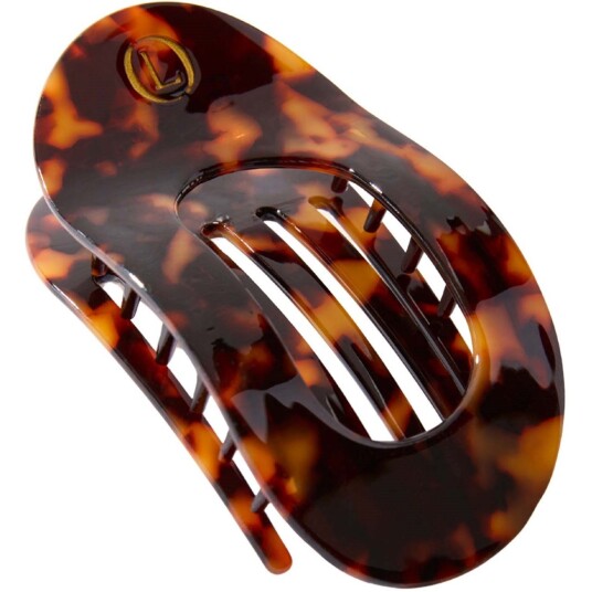Lenoites Eco Friendly Flat Hair Clip Bronze Leopard 1pcs