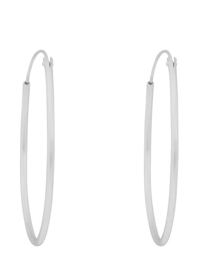 SNÖ of Sweden Liddy Thin Big Ring Ear Plain S Onesize Silver ONE SIZE SNÖ of Sweden Liddy Thin Big Ring Ear Plain S Onesize Silver ONE SIZE