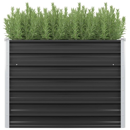 vidaXL Høybed antrasitt 100x40x77 cm galvanisert stål