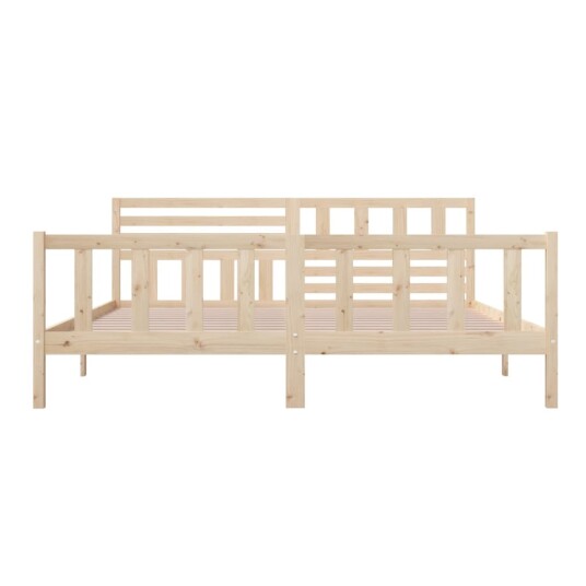 vidaXL Sengeramme heltre 200x200 cm