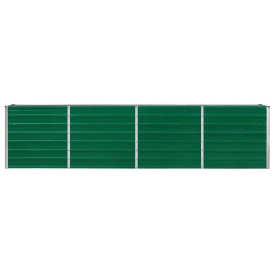 vidaXL Forhøyet hagebed 320x40x77 cm galvanisert stål grønn