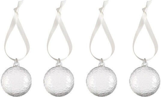 Cooee Design Gry Marble julekule Ø5 cm Clear