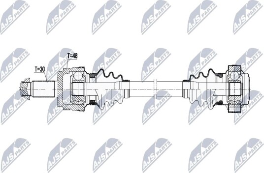 Nty Drivaksel NTY NPW BM 107 Nty Drivaksel NTY NPW BM 107