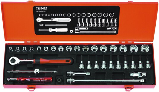 Bahco Pipenøkkelsett 3/8" Firkant 7429JDE