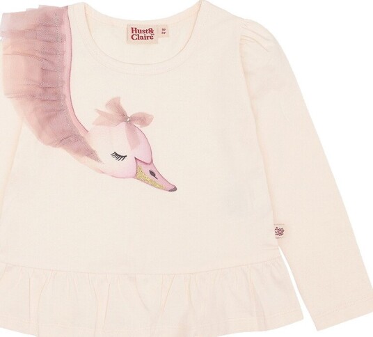 Hust and Claire Genser   HCAlma Swan   Off White   Hust and Claire   5 år (110)   Genser Beige Rosa