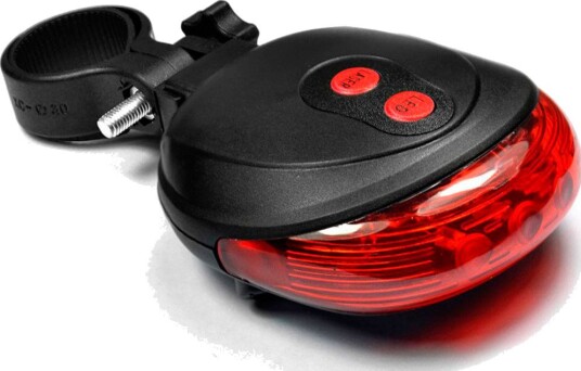 Baklykt rød 5x LED/2x Laser