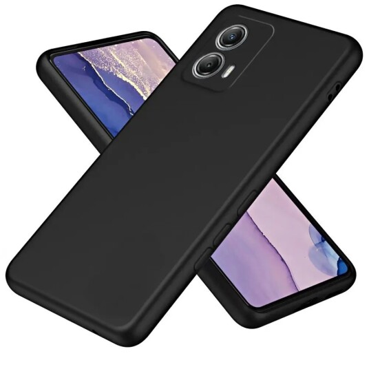 EIDERWOOD Motorola Moto G53 Liquid Silikon Deksel - Svart