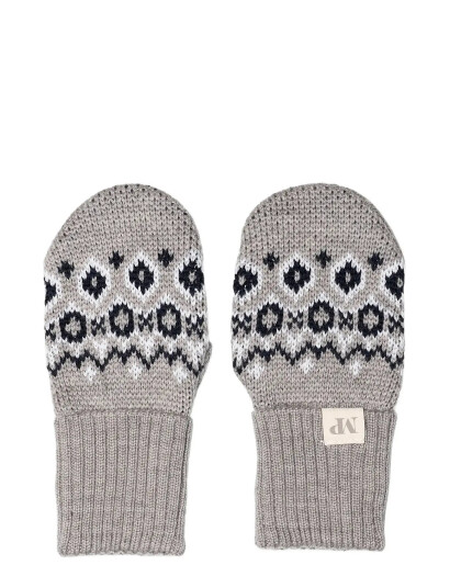 mp Denmark Torshavn Mittens - Grey - 1-2Y mp Denmark Torshavn Mittens - Grey - 1-2Y