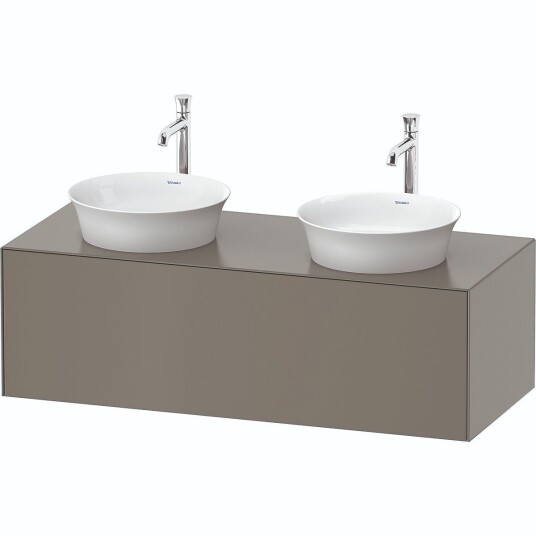 Duravit White Tulip Servantskap 1 skuff 130x55x40,8 cm Stengrå Matt