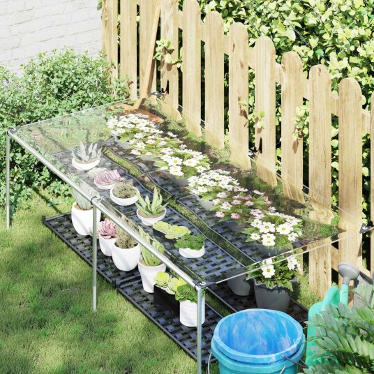 vidaXL Plante Dekke 1 x 2 m PVC Gjennomsiktig
