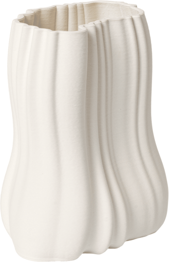 Ferm Living Moire vase 20 cm Off white Ferm Living Moire vase 20 cm Off white