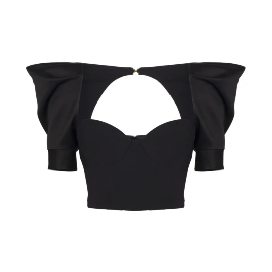 Elisabetta Franchi Dame Bluser & Skjorter Svart L Elisabetta Franchi Dame Bluser & Skjorter Svart L
