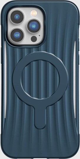 Raptic X-Doria Clutch-etui iPhone 14 Pro Max med MagSafe-bakdeksel blå