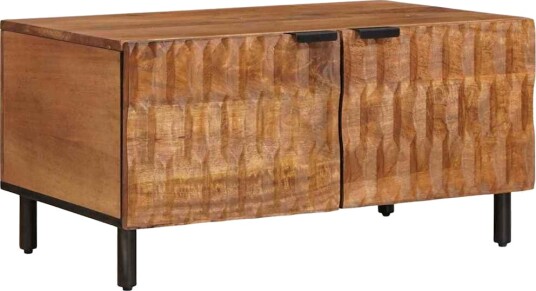 Kaffebord Brun 80 x 50 x 40 cm Massiv mango tre