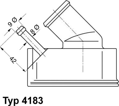 Termostat kjølemiddel WAHLER 4183.92D