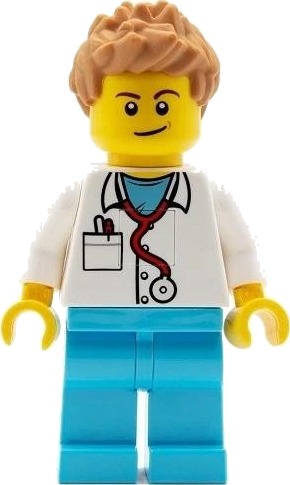 LEGO?? N??kkelring med LED-lykt - Ikonisk Doktor