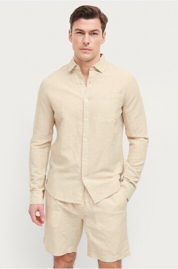 Ellos Collection Linskjorte Alastair Brun