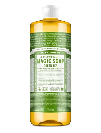 Dr. Bronner’s Green Tea Liquid Soap White 945 ML Dr. Bronner’s Green Tea Liquid Soap White 945 ML