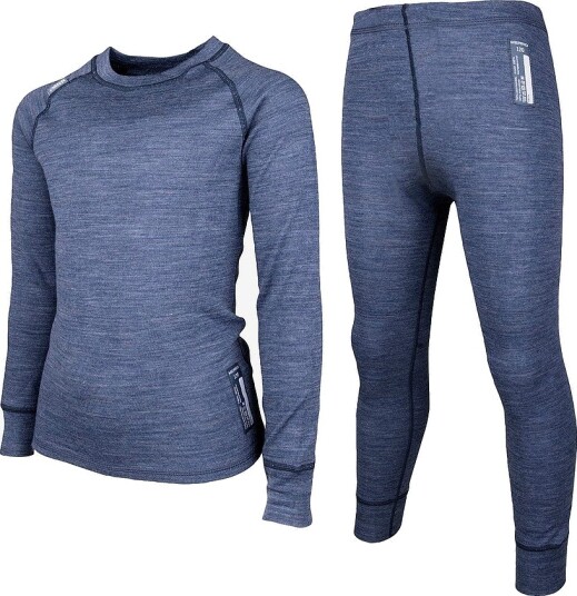 Lindberg Undertøysett Merino Wool Set Junior i to deler fra Lindberg Blå