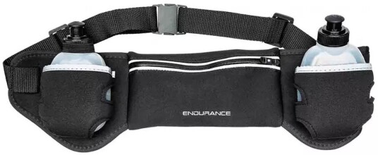 Endurance Iskan Running Bag With Bottles 1001 Black ONE SIZE Endurance Iskan Running Bag With Bottles 1001 Black ONE SIZE
