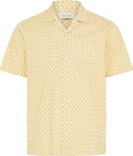 Casual Friday Cfmeritt Ss Floral Aoe Shirt Yellow S Casual Friday Cfmeritt Ss Floral Aoe Shirt Yellow S