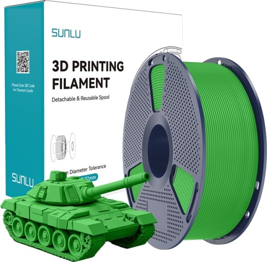 Filament Sunlu Pla+ High-Speed Zielony