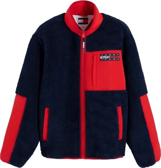 Tommy Jeans Tjm Outdoors Fleece Zip Jkt Ext Navy L Tommy Jeans Tjm Outdoors Fleece Zip Jkt Ext Navy L