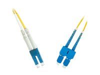 MicroConnect Nettverkskabel - LC/UPC-enkeltmodus (hann) til SC/UPC-enkeltmodus (hann) - 1 m - fiberoptisk - 9 / 125 micron - OS1 - gul