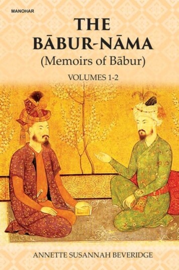 The BaburNama Memoirs of Babur